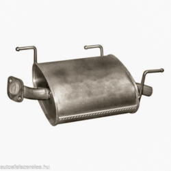 Polmostrow Polmo 15-369 hátsó kipufogó dob - NISSAN Almera II (K15-369ALU-POL)