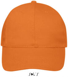 SOL'S Uniszex sapka SOL'S SO88100 Sol'S Buffalo - Six panel Cap -Egy méret, Orange
