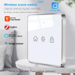 Secutek Comutator de scene - 3 butoane, ZigBee, Tuya