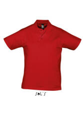 SOL'S Férfi galléros póló SOL'S SO11377 Sol'S prescott Men - polo Shirt -2XL, Red