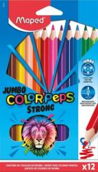 Maped Creioane colorate Colors Peps Strong Jumbo 12 culori/set Maped 863312 (863312)
