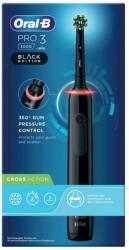 Oral-B Pro 3 3000 Elektromos fogkefe Cross Action fejjel fekete (Pro3 3000 Black)