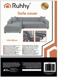  Kanapé Huzat, Szürke - 145-185 cm