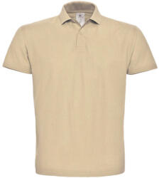B and C Férfi galléros póló rövid ujjú B&C Piqué Polo Shirt - PUI10 - XS, Homokbarna