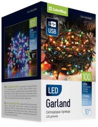 ColorWay Beltéri LED Fényfüzér 10M - Színes (CW-G-100L10UMC)