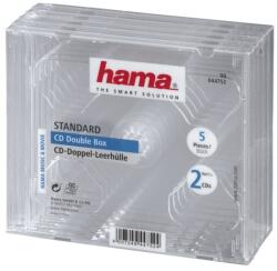 Hama Кутия за CD/DVD HAMA Double Jewel Case, 5бр (HAMA-44752)