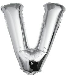  Fém fólia lufi S DEPOT®, V betű, ezüst, 40 cm