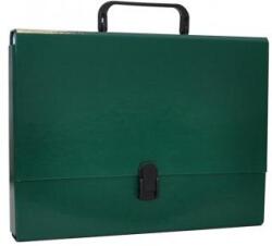 Office Products Servieta din carton laminat, A4/5cm, cu inchidere si maner, Office Products - verde (OF-21187811-02)