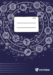 Victoria Füzet, tűzött, A4, vonalas, 32 lap, VICTORIA PAPER Circle " 81-32" (ISVF8132U/8132000CWG)