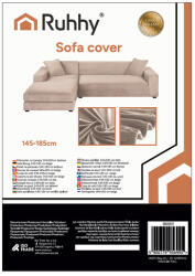  Kanapé Huzat, Bézs - 145-185 cm