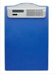 Alco Clipboard simplu A4, din plastic rigid, cu calculator, Alco - albastru (AL-5518-15) - forit