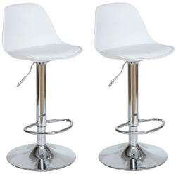 Velora Bar Line LUNA Pearl - formatervezett modern bárszék szett, fehér