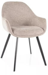 SIGNAL MEBLE Vinto Brego Étkezőszék Szövet Bézs Fekete Vázzal (SIG-VINTOBRCBE) - pepita