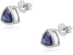  Ezüst Fülbevaló Ausztrál Kék Zafírral, ROS330