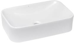 Glacera Mosdó lapra Glacera Vallone 49x30 cm fehér színben fényes felülettel túlfolyás nélkül VA4930 (TR4120)