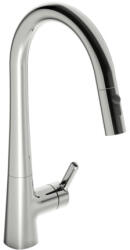 Hansa Mosogató csaptelep Hansa Designo kihúzható zuhannyal, 2 áram króm 51362283 (51362283)