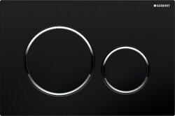 Geberit Sigma20 vezérlőgomb műanyag fekete fényes 115.882. KM. 1 (115.882.KM.1)