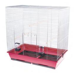Inter-Zoo Pet Products Colivie mare pentru papagali GONZO crom - 78 x 47, 5 x 79 cm ROȘU
