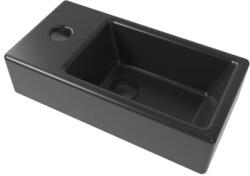 SAT Mosdókagyló SAT Brevis fehér 40, 5x20, 5 cm fekete SATBRE4020SLBKM (9048DRMB)