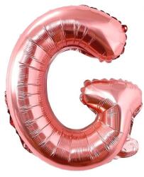  Fém fólia lufi S DEPOT®, G betű, rózsaszín arany, 40 cm