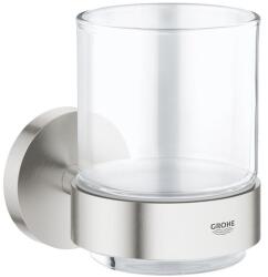 Grohe Pohártartó GROHE Essentials pohárral együttsupersteel 40447DC1 (40447DC1)