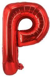 S Depot Fém fólia lufi S DEPOT®, P betű, piros, 40 cm