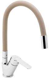 FERRO Mosogató csaptelep Novaservis Metalia 54 szilikon karral bézs/króm 54014F, 0BE (54014F,0BE)