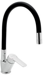 FERRO Mosogató csaptelep Novaservis Metalia 54 forgó karral fekete/króm 54014F, 0C (54014F,0C)