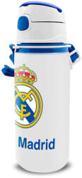 Kids Licensing Real Madrid Emblem Alumínium Szívószálas Kulacs Akasztóval 600 ml