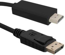 Qoltec DisplayPort v1.2 - HDMI kábel, 4Kx2K, 3m (50437) (50437) (50437)