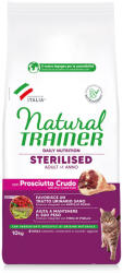 Natural Trainer 10kg Natural Trainer Sterilised nyers sonka száraz macskatáp 9+1 ingyen
