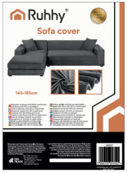  Kanapé Huzat, Sötétszürke - 145-185 cm