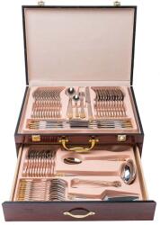 Timeless Tools 84 darabos evőeszköz készlet, 12 fő részére, bőröndben, ezüst / arany szín (HOP1001062-2)