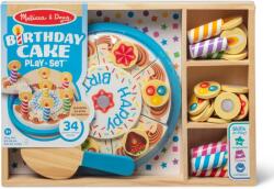 Spin Master Melissa & Doug - Set de joacă din lemn Tort de Aniversare, Multicolor, 3 ani+ (681147005273)