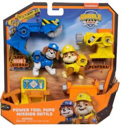 Spin Master PAW Patrol Rubble & Wheeler, Set 2 Figurine Power Tool Pups, Multicolor, 3 ani+ (681147044777) Figurina