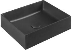 SAPHO - FORMIGO munkalapra helyezhető mosdó 47, 5x36, 5 cm beton/fekete FG116 (SH0676)