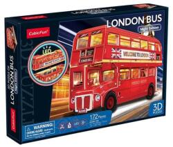 CubicFun L538 - London Double Decker busz - 161 db-os 3D puzzle LED világítással (L538)