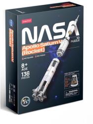 CubicFun DS1059 - NASA - Apollo Saturn V Rocket - 136 db-os 3D puzzle (DS1059)