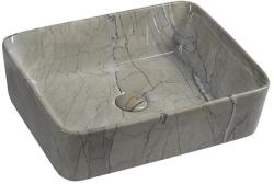 SAPHO - DALMA ráültethető mosdó 47, 5x37, 5 cm kerámia/szürke MM513 (SH0384)