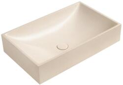 SAPHO - Pult fölé szerelhető mosdó 58x36 cm beton/bézs AR472 (SH0581)