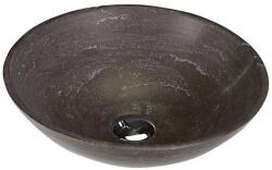 SAPHO - BLOK pultmosdó, átmérő 40 cm, barna/kő 2401-02 (SH0695)