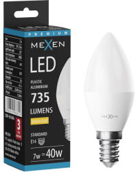 Mexen Nova LED крушка E14, C37, 7W, Топла - 3000K, 735 lm - L102-E14-0730-01 (L102-E14-0730-01)