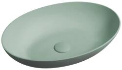 SAPHO - FORMIGO ráültethető mosdó 60x40 cm beton/zöld FG223 (SH0687)