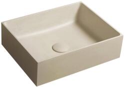 SAPHO - Ráültethető mosdó FORMIGO 47, 5x36, 5 cm beton/bézs FG122 (SH0683)