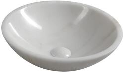 SAPHO - Ráépített mosdó BLOK átm. 40 cm márvány/fehér 2401-34 (SH0385)