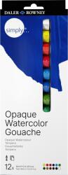 Daler-Rowney Simply Akvarell festékek halmaza 12 x 12 ml (126600912)
