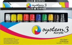 Daler-Rowney System3 Akril festékek készlete 10 x 22 ml (129100015)