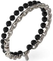 Guess Bratara Guess Edgy Styles cu agate negre JUMB04051JWSTBK