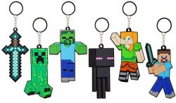 ReToys Minecraft kulcstartó 8 cm puha figurával, 6 féle Ajánlott 3-10 éves korig unisex (86912)