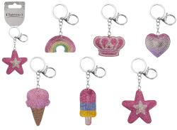 ReToys Csillogó kulcstartó lányoknak, 6 féle Ajánlott 3-14 éves korig lányoknak (13830)